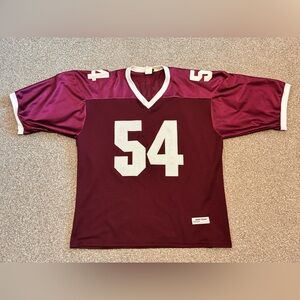 Vintage John Cena #54 Crop Jersey WWE Official Maroon Mesh Size XL Wrestling